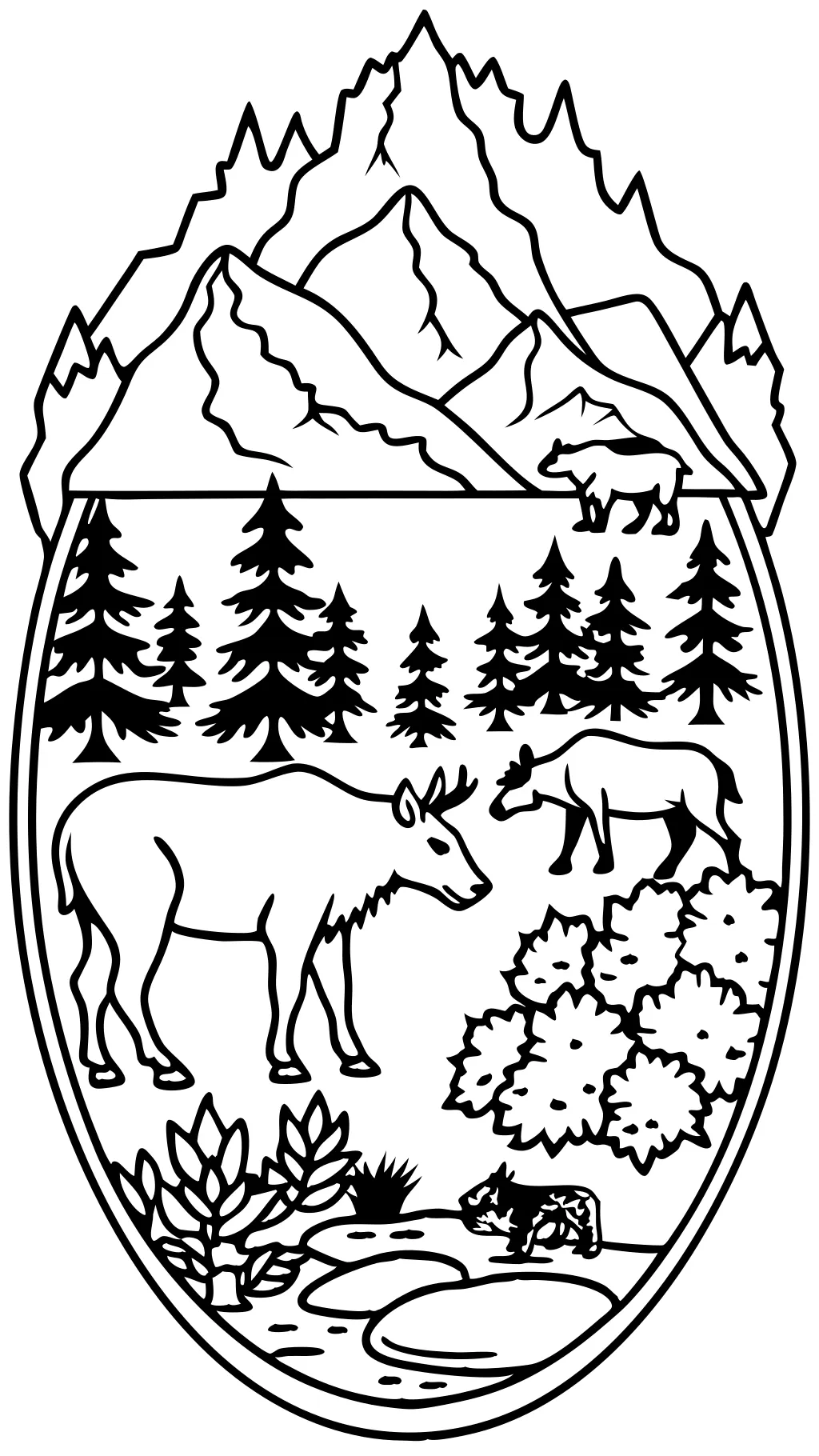 coloring pages alaska